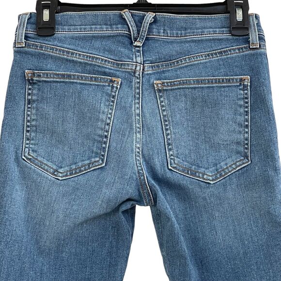 Veronica Beard SZ 26 Debbie Skinny Jeans High-Rise Button-Fly Tux Striped Blue - Picture 4 of 9